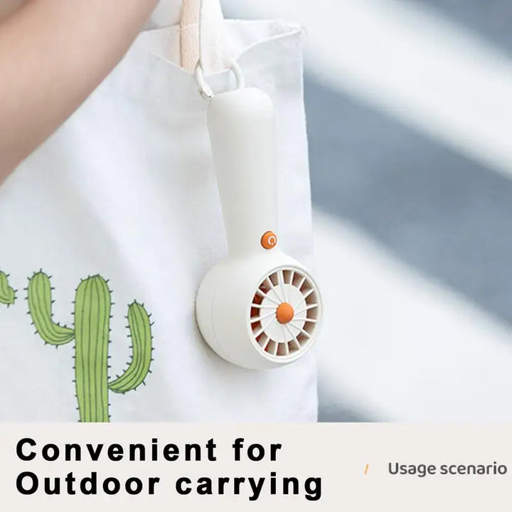 Personal Hand Fan 5 Speeds Small Pocket Fan 1200mAh Battery Rechargeable Quiet Cooling Supplies For Travel Camping Outdoor