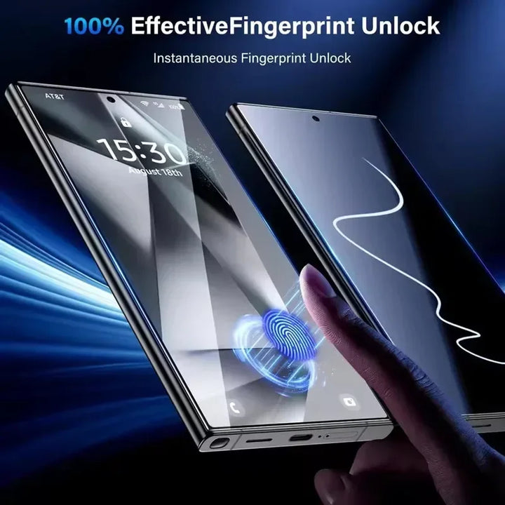 3-Pack Ultra HD Tempered Glass Screen Protectors for Samsung Galaxy S21–S25 Series – Anti-Scratch & Easy Installation