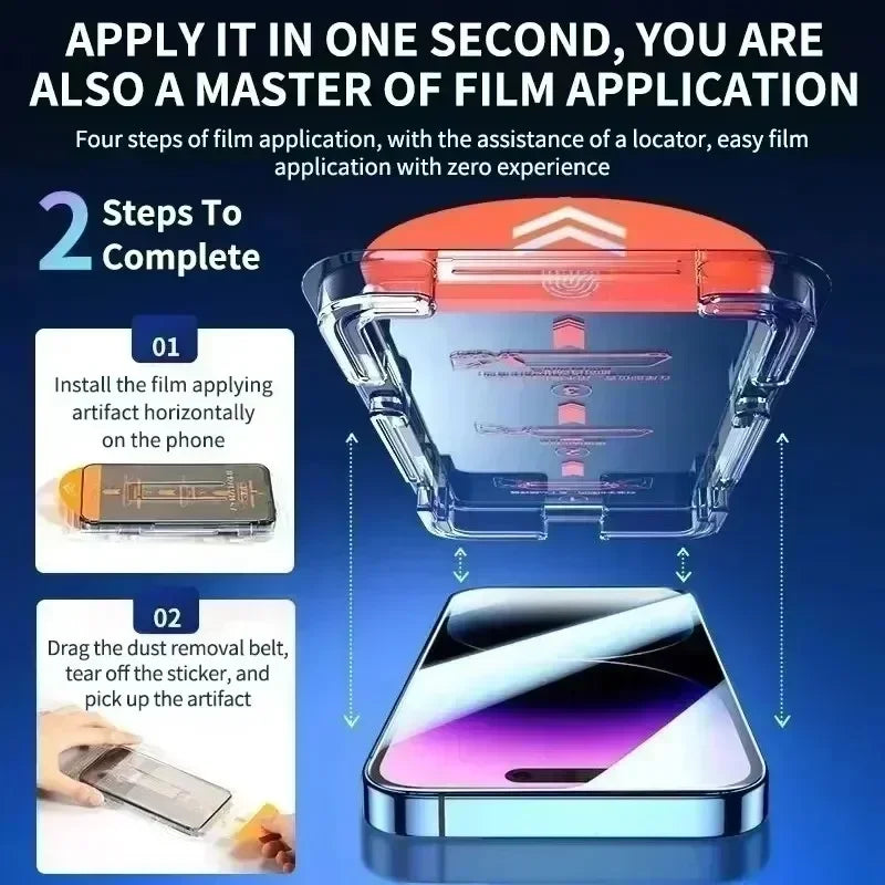 3-Pack Privacy Screen Protectors for iPhone 11–16 Series – Anti-Spy Tempered Glass, Easy Installation